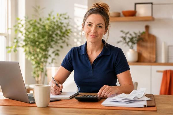 Australian sole trader working out GST and BAS paperwork